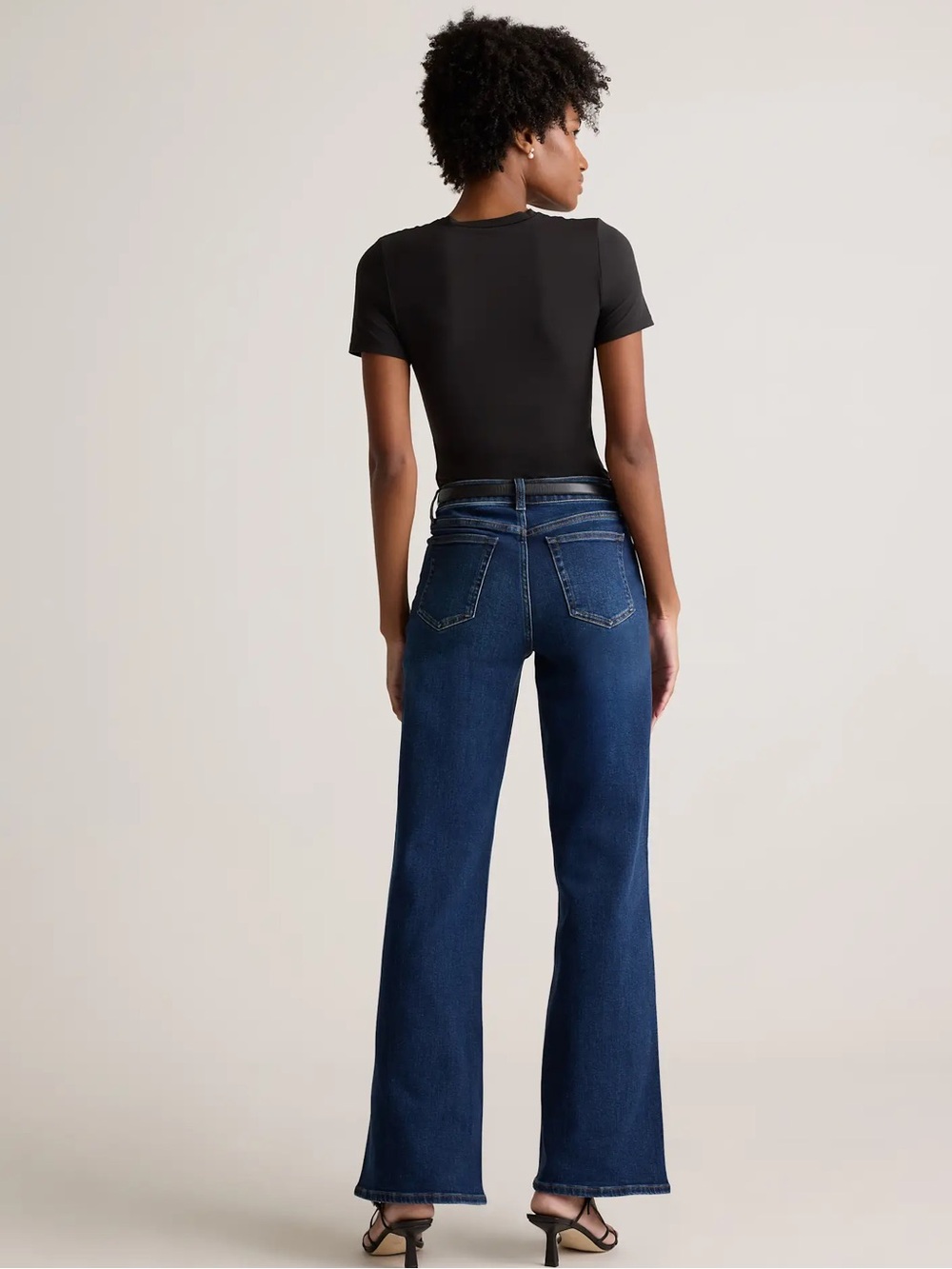 Quince Bella Stretch Wide Leg Jeans - Picture 2 of 4